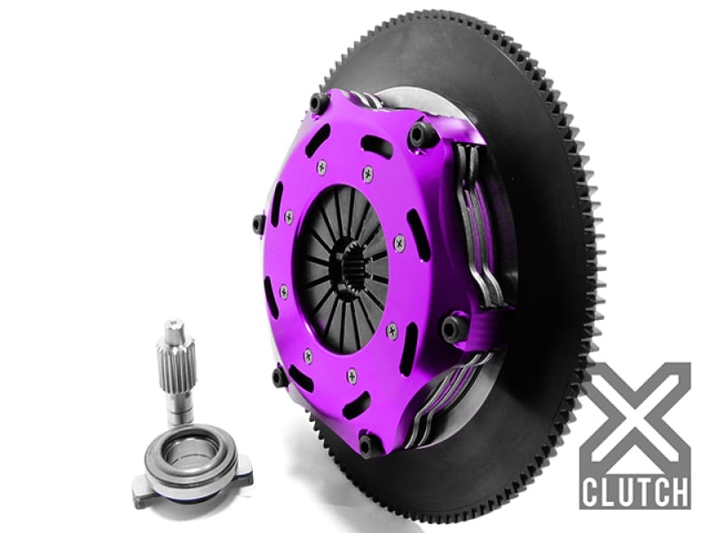 XCLUTCH — Clutch Kit Inc Chromoly Flywheel; 7  1/4" Twin Solid Ceramic Clutch Discs