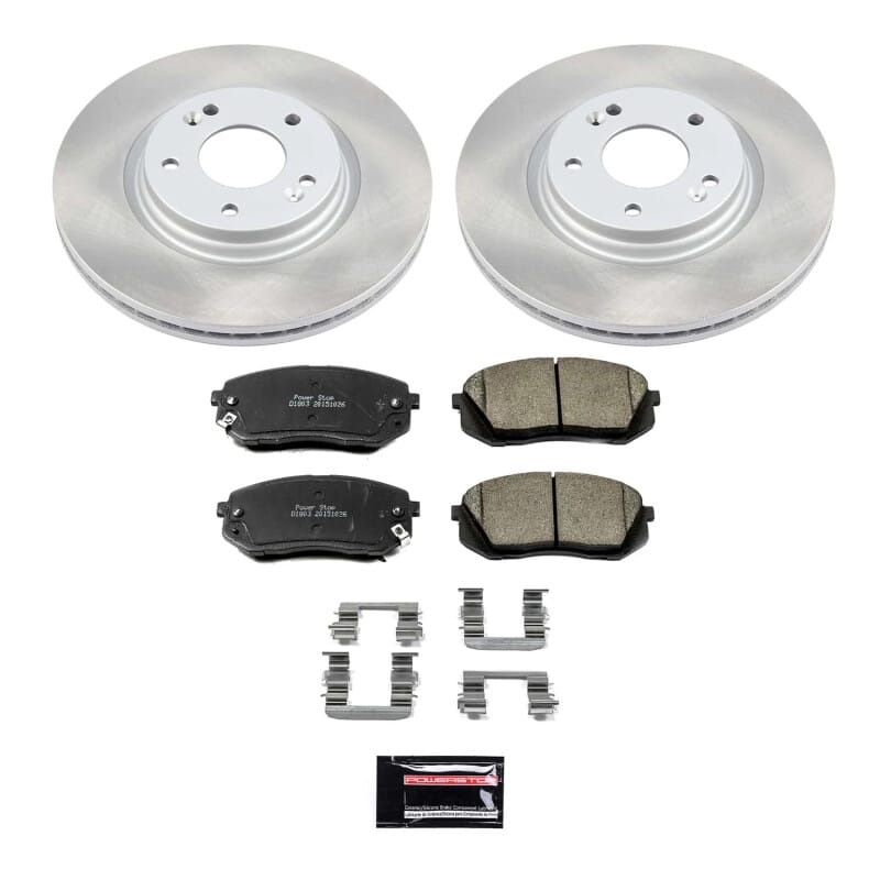 PowerStop — Semi-Coated Rotor and Low-Dust Ceramic Brake Pad Kit
