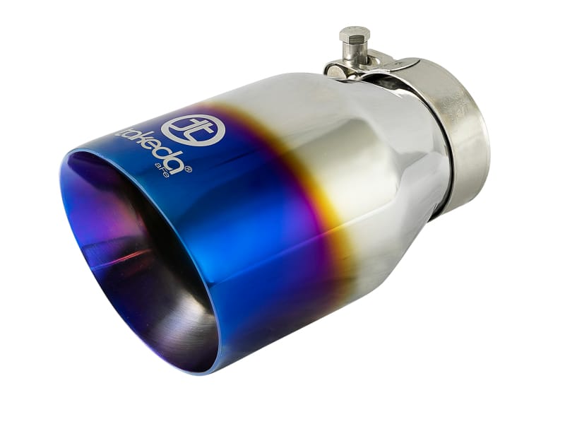 aFe — Takeda 304 Stainless Steel Clamp-on Exhaust Tip Blue Flame
