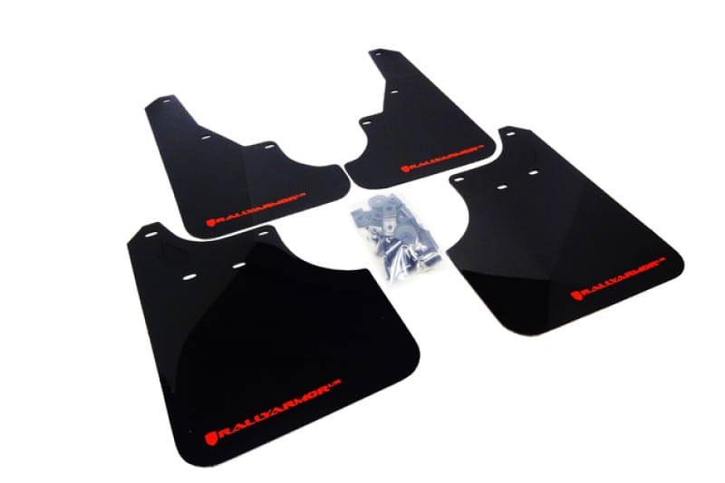 Rally Armor — Black Mud Flap/Red Logo