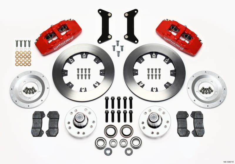 Wilwood — KIT,FRONT,G-BODY,80-87,DP6,FORGED HUB 12.19 VENTED,RED