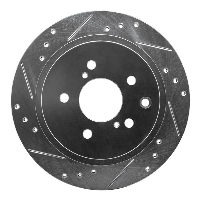 R1 Concepts — R1 Concepts Brake Rotor Drilled and Slotted Silver