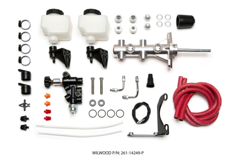Wilwood — KIT,M/C,REMOTE TANDEM,7/8,W/P-VALVE BALL BURNISHED