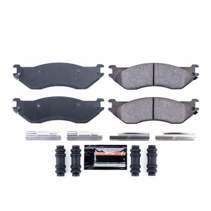 PowerStop — PowerStop - Z23 Daily Driver Carbon-Fiber Ceramic Brake Pads with Hardware Kit