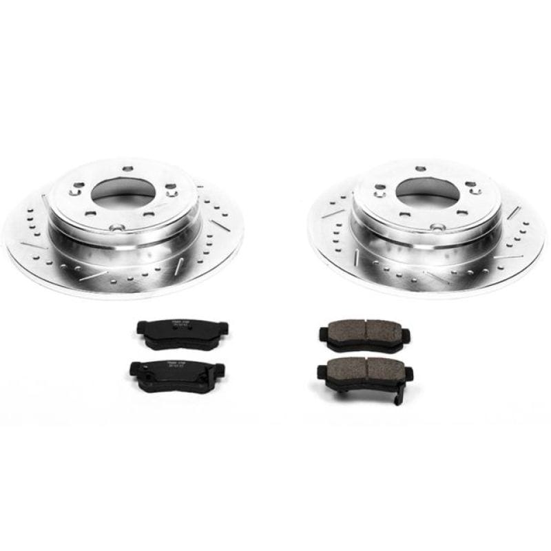 PowerStop — Z23 Daily Driver Carbon-Fiber Ceramic Brake Pad and Drilled & Slotted Rotor Kit