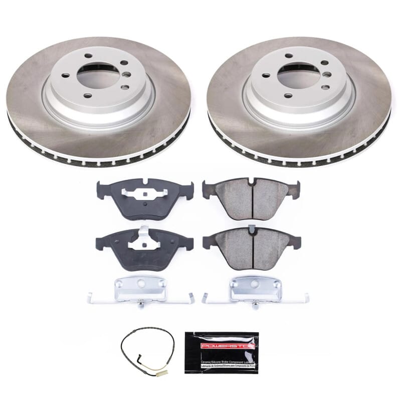 PowerStop — Semi-Coated Rotor and Low-Dust Ceramic Brake Pad Kit