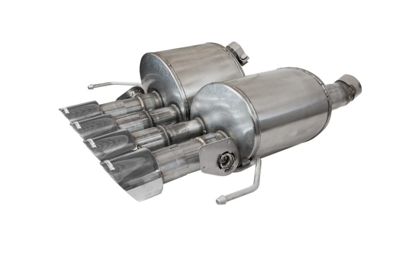 CORSA Performance — 2.75in. Valve-Back w Dual Mode NPP; Dual Rear Exit with Quad 4.5in. Polished Pro