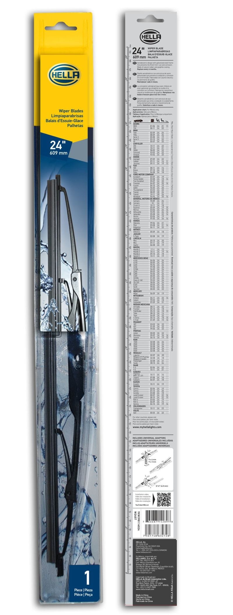 Hella — HELLA Wiper Blade 9XW398114024