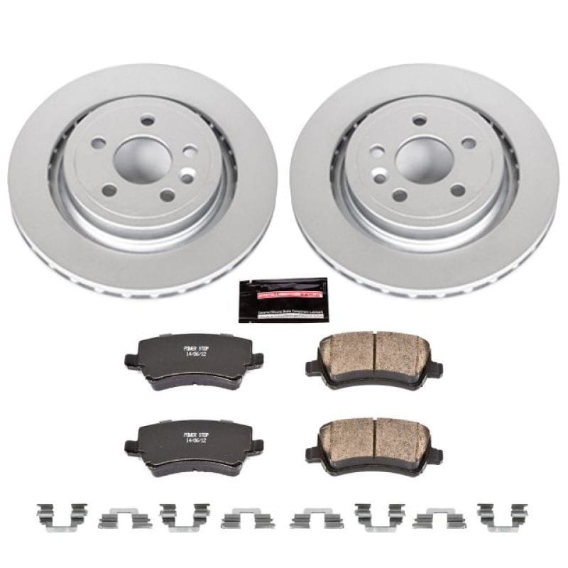 PowerStop — Genuine Geomet Coated Rotor and Carbon-Fiber Ceramic Brake Pad Kit