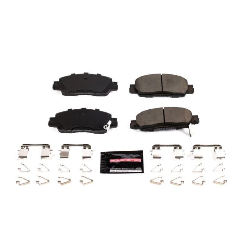 PowerStop — PowerStop - Z23 Daily Driver Carbon-Fiber Ceramic Brake Pads with Hardware Kit