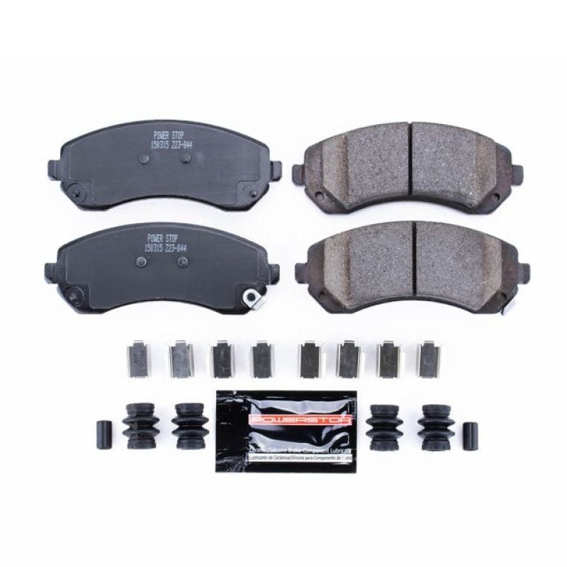 PowerStop — PowerStop - Z23 Daily Driver Carbon-Fiber Ceramic Brake Pads with Hardware Kit