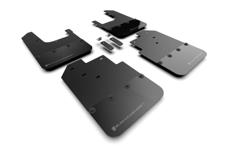 Rally Armor — Black Mud Flap/Grey Logo
