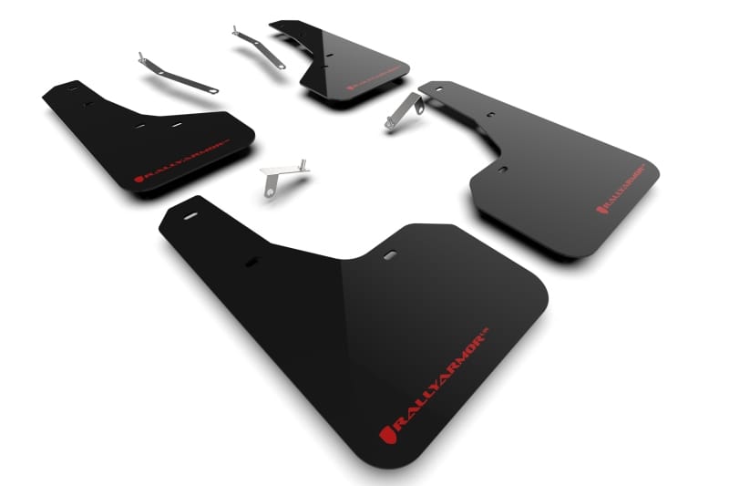 Rally Armor — Black Mud Flap/Red Logo