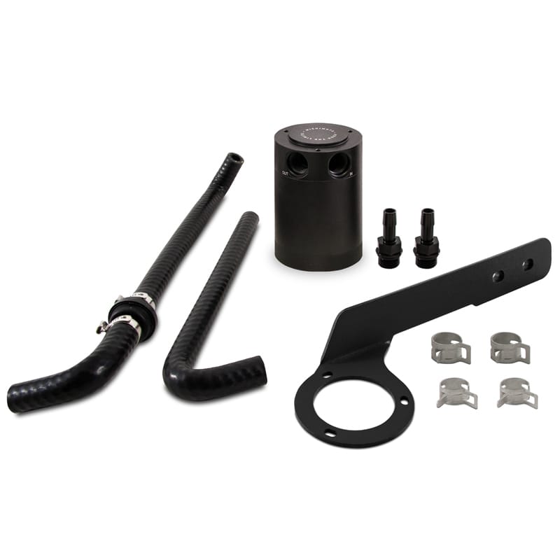 Mishimoto — Baffled Oil Catch Can, Black, PCV Side, fits Honda Accord 2.0T 2018-2022