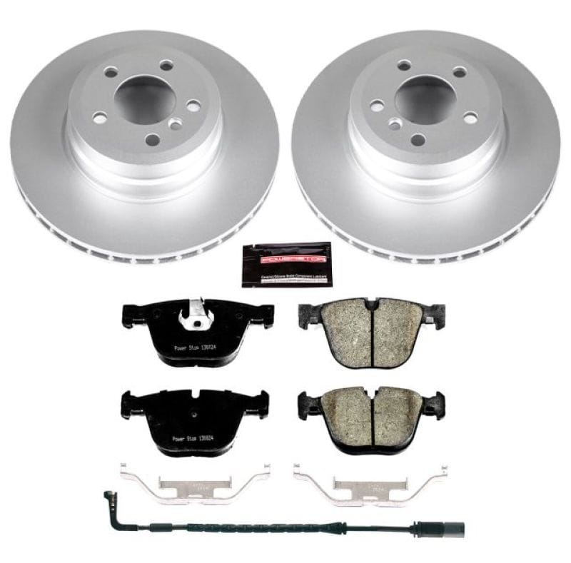 PowerStop — Genuine Geomet Coated Rotor and Carbon-Fiber Ceramic Brake Pad Kit