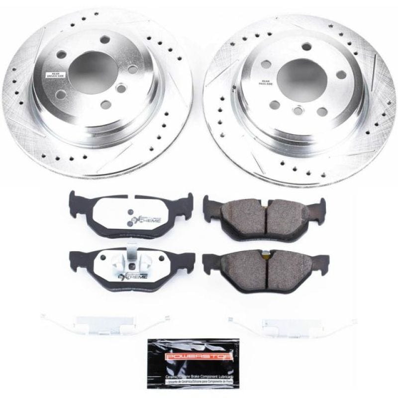 PowerStop — Z26 Street Performance Ceramic Brake Pad and Drilled & Slotted Rotor Kit
