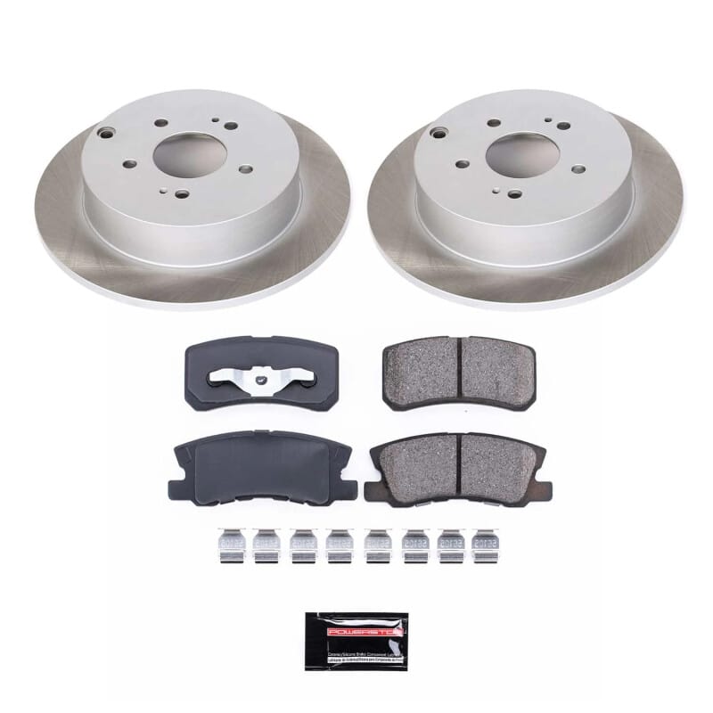 PowerStop — Semi-Coated Rotor and Low-Dust Ceramic Brake Pad Kit