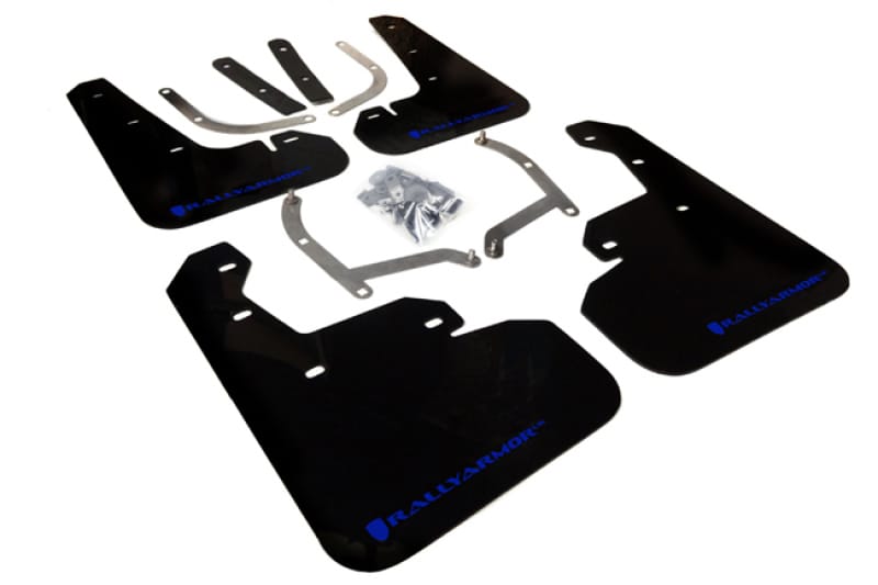 Rally Armor — Crafted from premium polyurethane, these UR (as in 
Black Mud Flap/Blue Logo