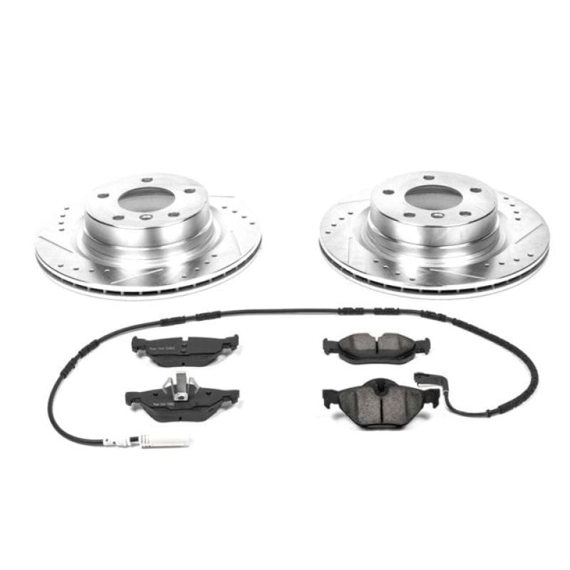 PowerStop — Z23 Daily Driver Carbon-Fiber Ceramic Brake Pad and Drilled & Slotted Rotor Kit