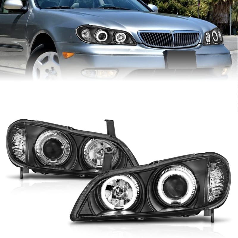 ANZO — ANZO 2000-2004 Infiniti I30 Projector Headlights w/ Halo Black
Head Light Set
HdLtSet