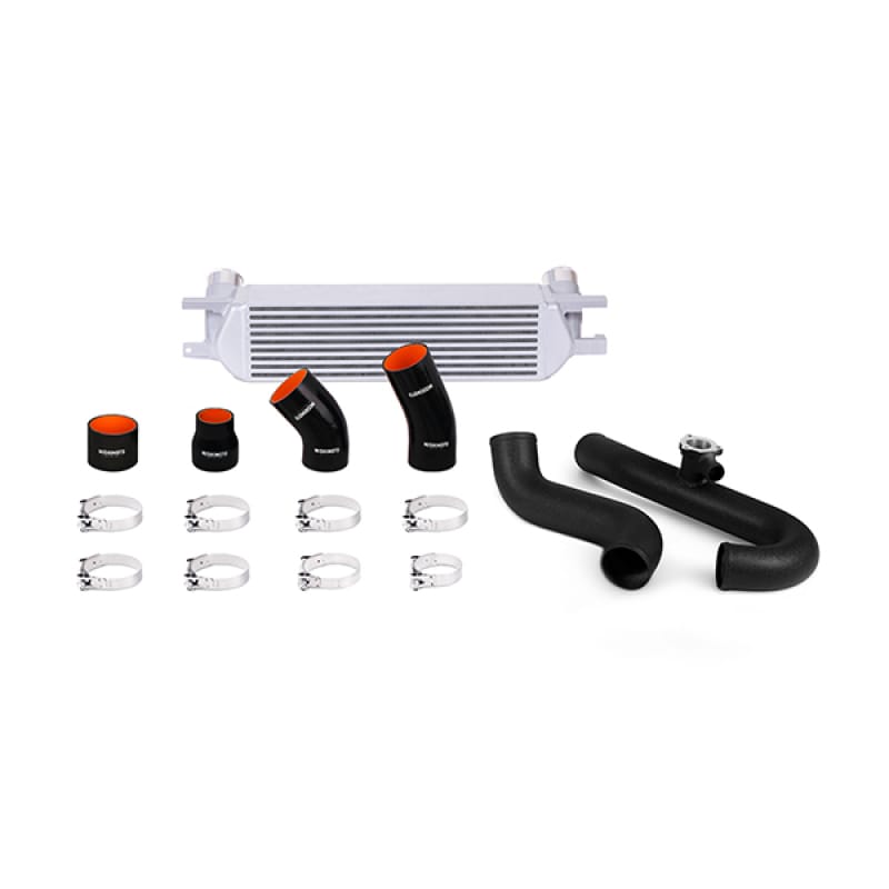 Mishimoto — Mishimoto 2015 Ford Mustang EcoBoost Performance Intercooler Kit - Silver Core Wrinkle Black Pipes