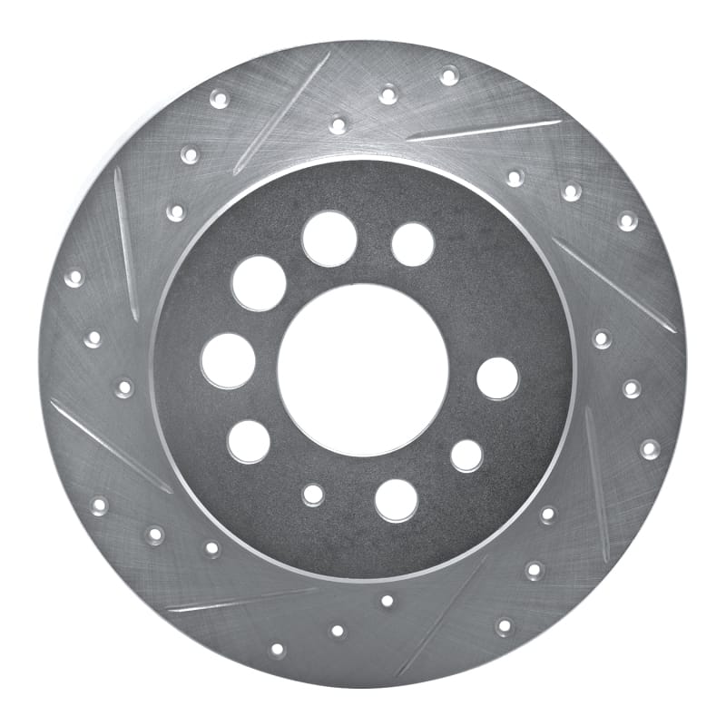 R1 Concepts — R1 Concepts Brake Rotor Drilled and Slotted Silver