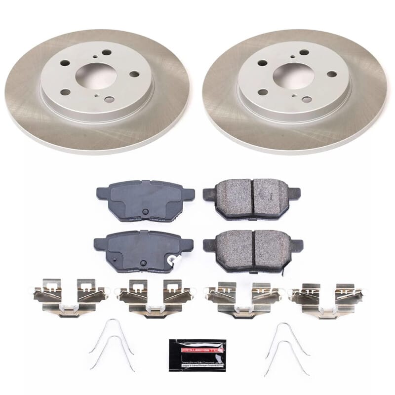 PowerStop — Semi-Coated Rotor and Low-Dust Ceramic Brake Pad Kit