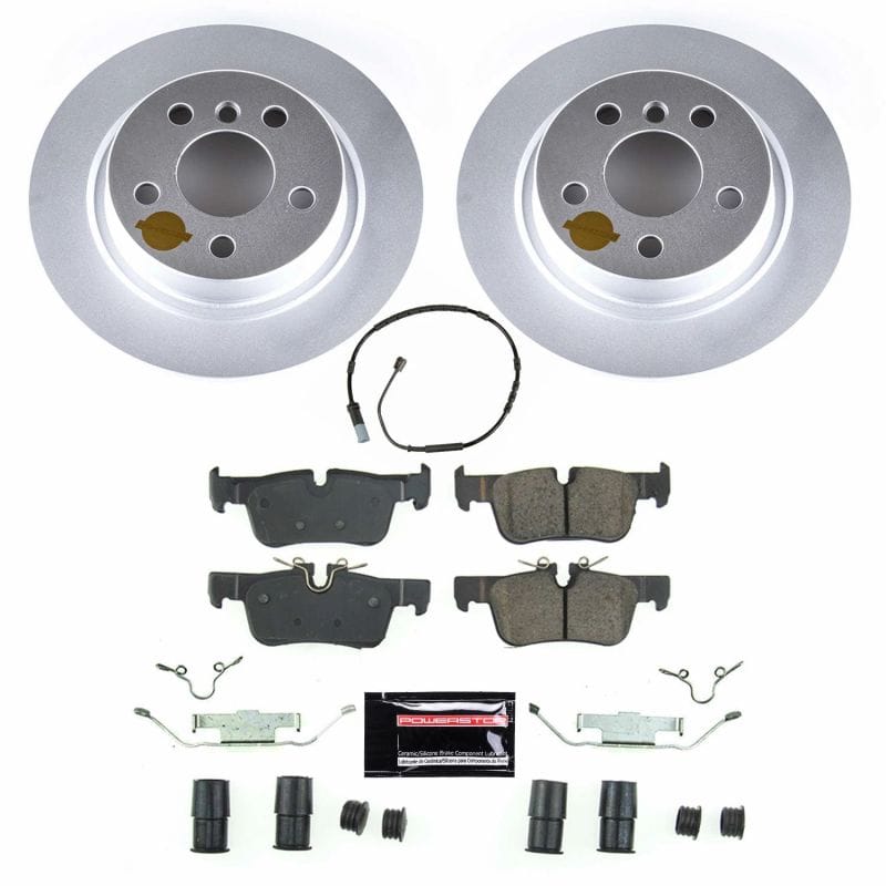 PowerStop — Genuine Geomet Coated Rotor and Carbon-Fiber Ceramic Brake Pad Kit