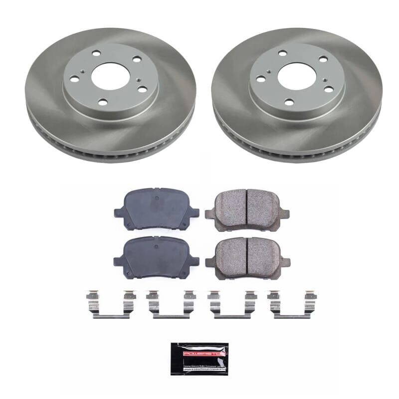 PowerStop — Semi-Coated Rotor and Low-Dust Ceramic Brake Pad Kit