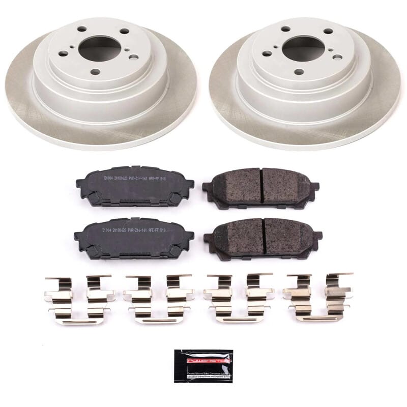 PowerStop — Semi-Coated Rotor and Low-Dust Ceramic Brake Pad Kit