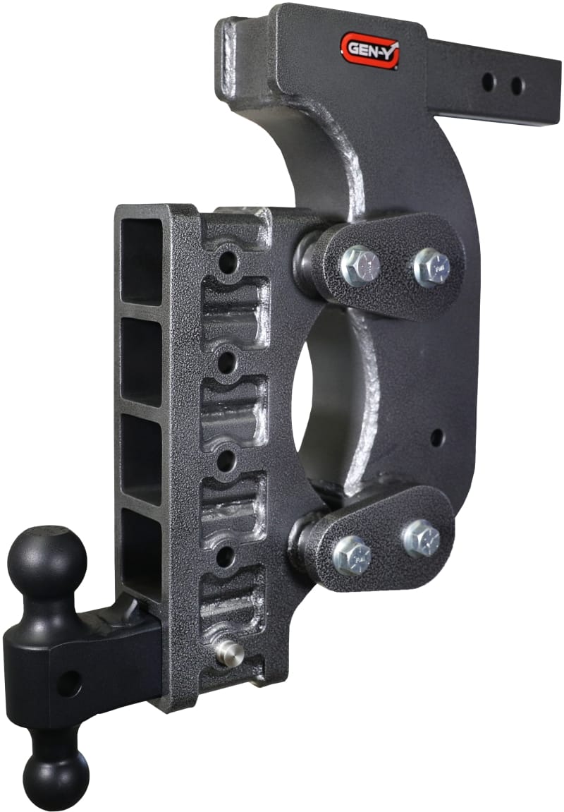 GEN-Y Hitch — Gen-Y The Boss Torsion-Flex 2.5in Receiver 18in Drop Hitch w/GH-061 Dual-Ball/Stabilizer Kit
Drop Hitch