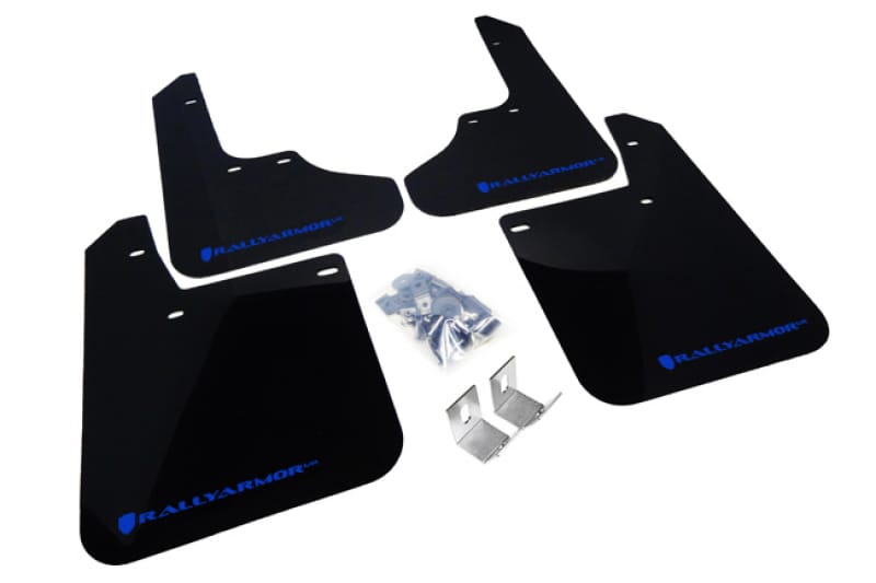 Rally Armor — Black Mud Flap/Blue Logo