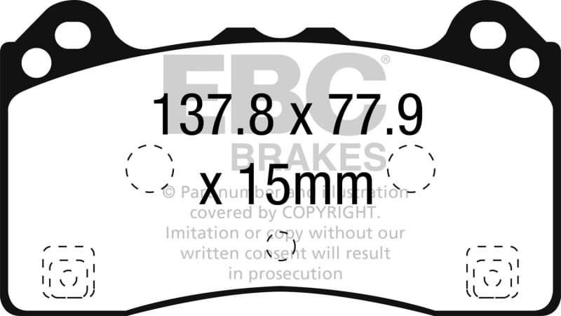EBC — Redstuff Ceramic Low Dust Brake Pads
