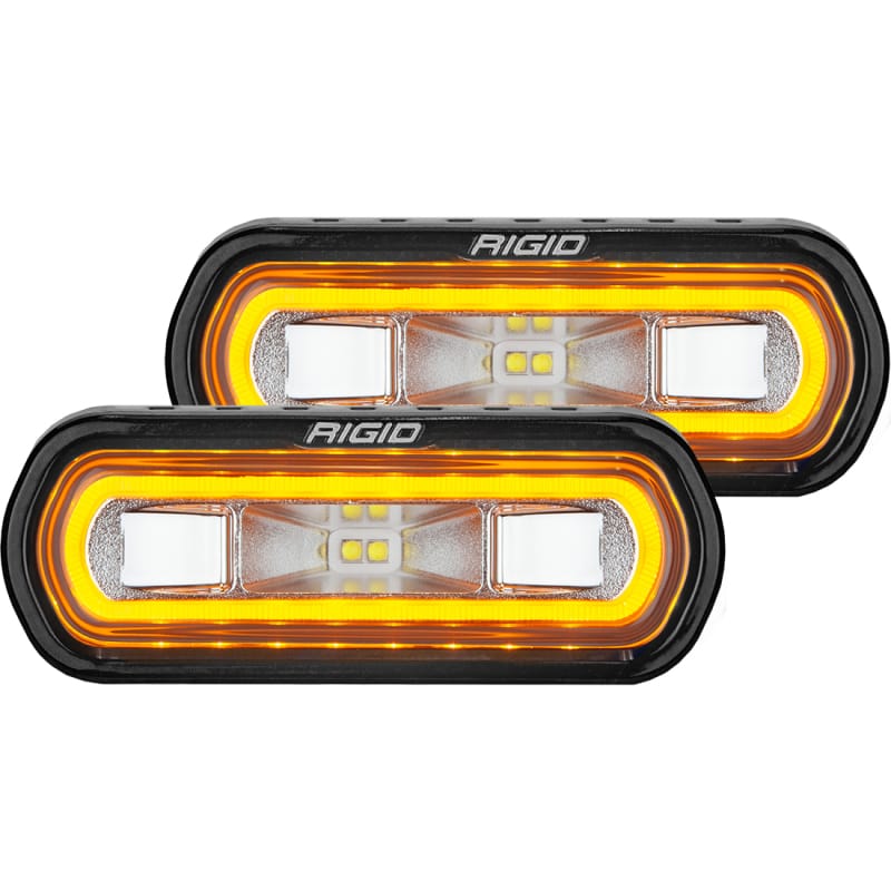Rigid Industries — SR-L SERIES OFF-ROAD SPREADER POD 3 WIRE SURFACE MOUNT WITH AMB HALO; PAIR
SR-L Series Off-Road Spreader Pod, 3 Wire, Surface Mount, Amber Halo, Pair
