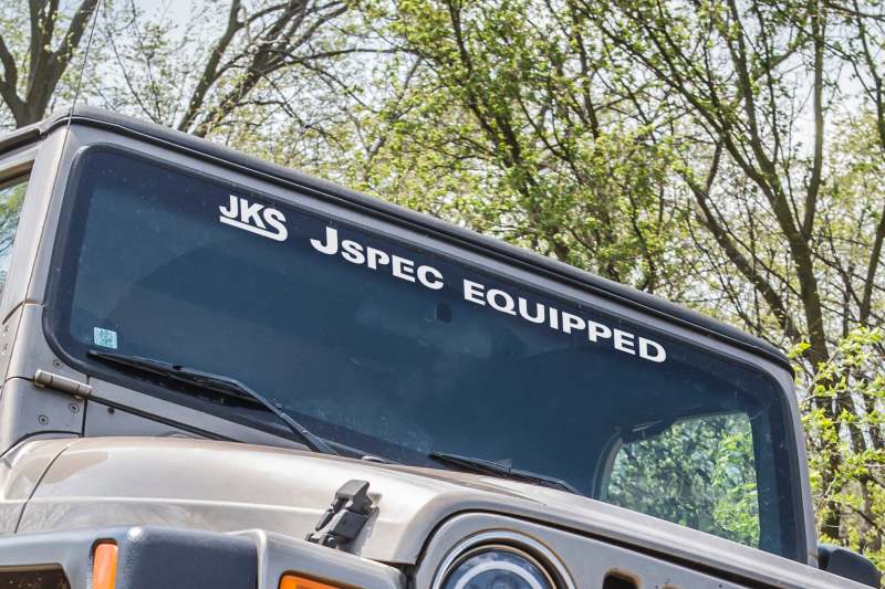 JKS Manufacturing — JSPEC Equipped 36" Windshield Decal