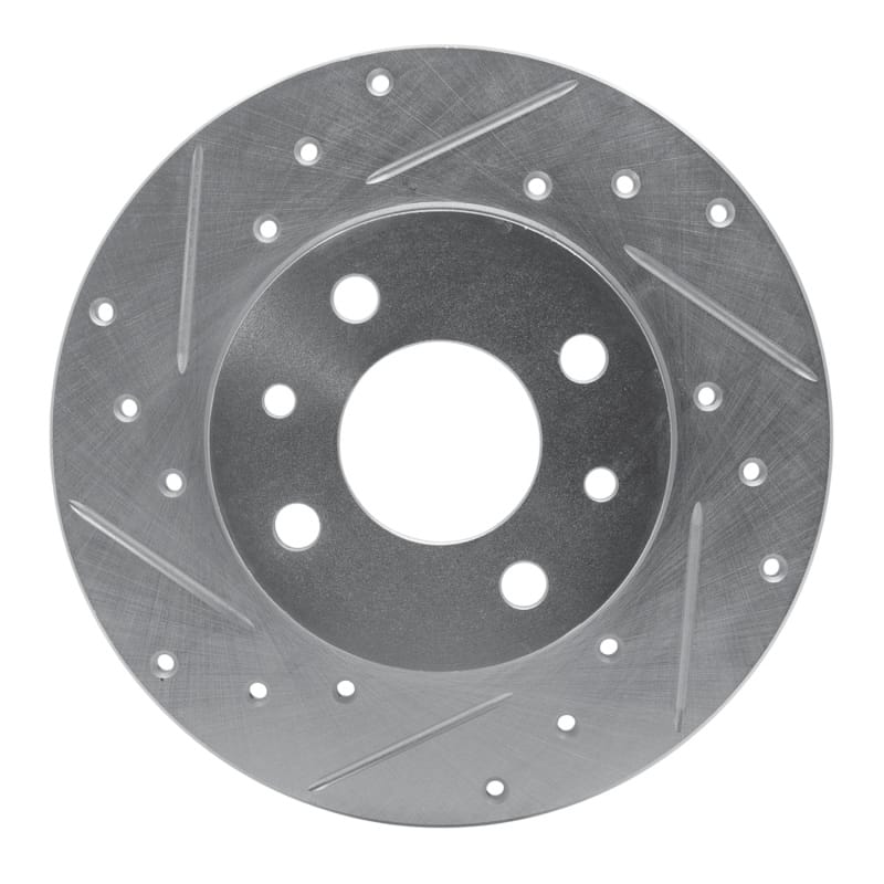 R1 Concepts — R1 Concepts Brake Rotor Drilled and Slotted Silver