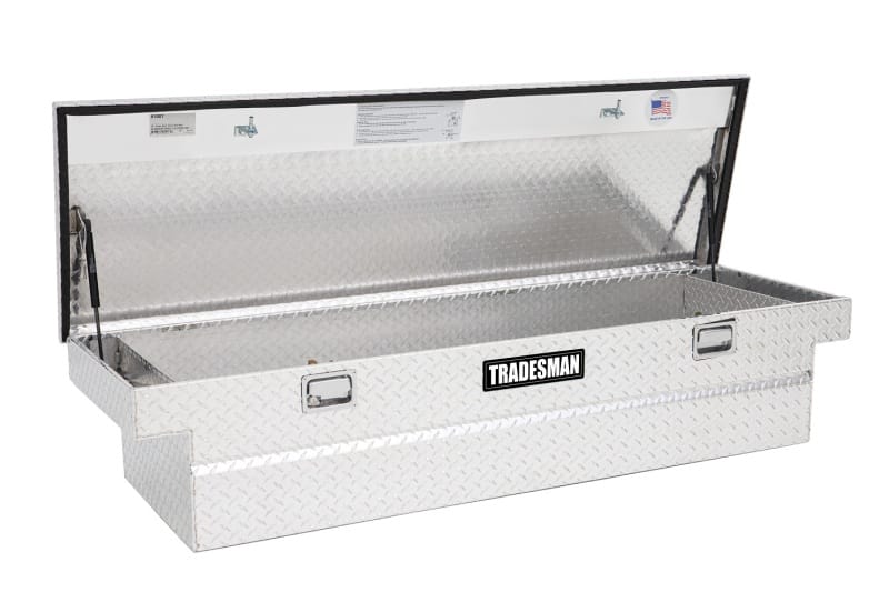 Tradesman — Tradesman Aluminum Single Lid Cross Bed Truck Tool Box (70in.) - Brite