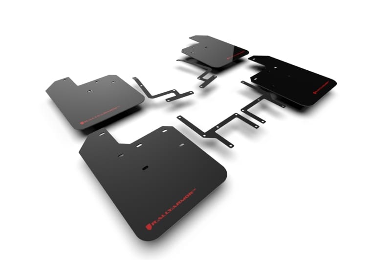 Rally Armor — Black Mud Flap/Red Logo