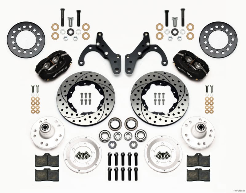 Wilwood — KIT,FRONT,IMPALA DRUM 65-68,FDLI 11.00,SRP,BLACK POWDER COAT