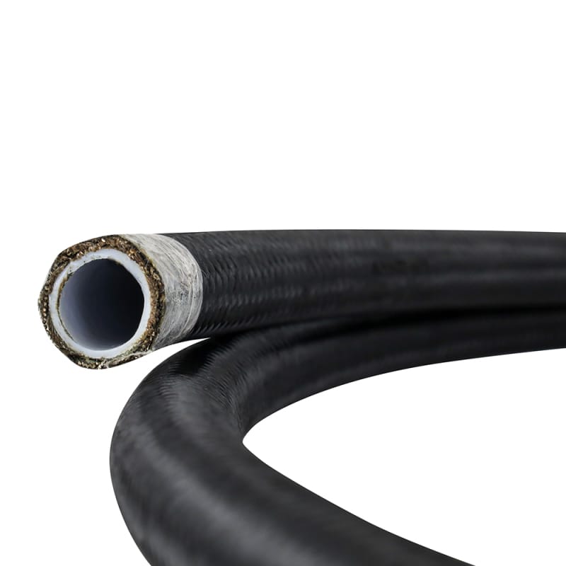 Mishimoto — -6AN Braided Line, Black Nylon, 6 ft