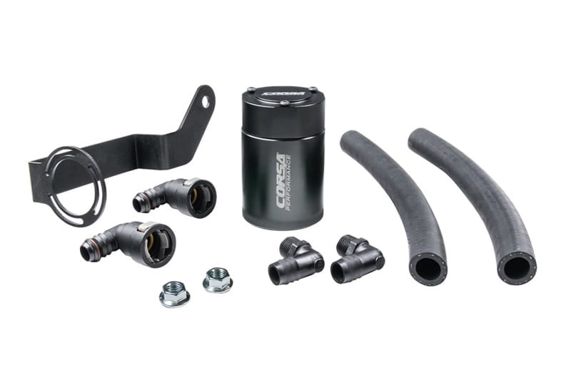 CORSA Performance — CORSA Performance 3 oz. aluminum oil catch can with mounting bracket