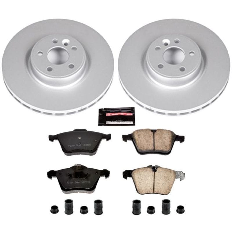 PowerStop — Genuine Geomet Coated Rotor and Carbon-Fiber Ceramic Brake Pad Kit