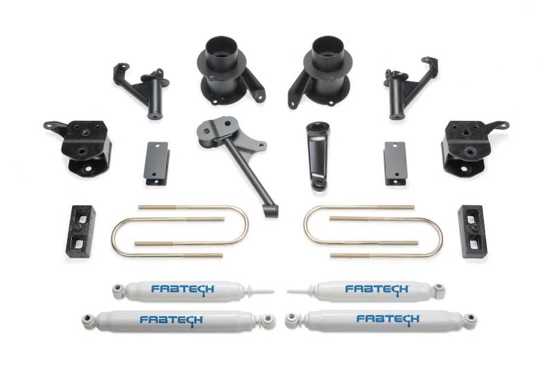 Fabtech — 5" BASIC KIT W/PERF SHKS 2013-18 RAM 3500 4WD W/FACTORY RADIUS ARMS
Basic Lift System w/Shocks
