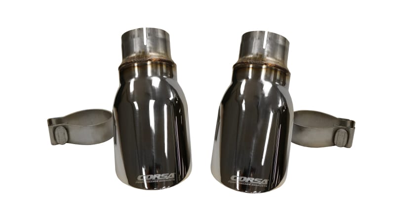 CORSA Performance — Single 4.0in. Polished Pro-Series Tip Kit (Clamps Included)