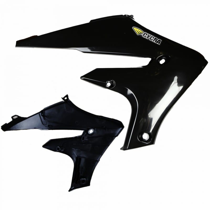 Cycra — Cycra 20+ Yamaha WR250F Powerflow Radiator Shrouds - Black