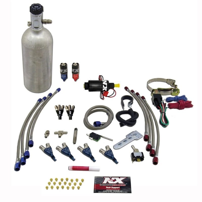 Nitrous Express — Nitrous Express 4 Cyl Piranha Nitrous Kit (For EFI Applications) w/1.4lb Bottle
Injection System Kit
N2OSys