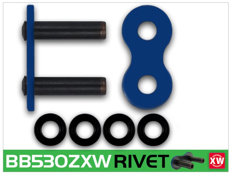 RK Chain — RK Chain BB530ZXW-RIVET - Blue