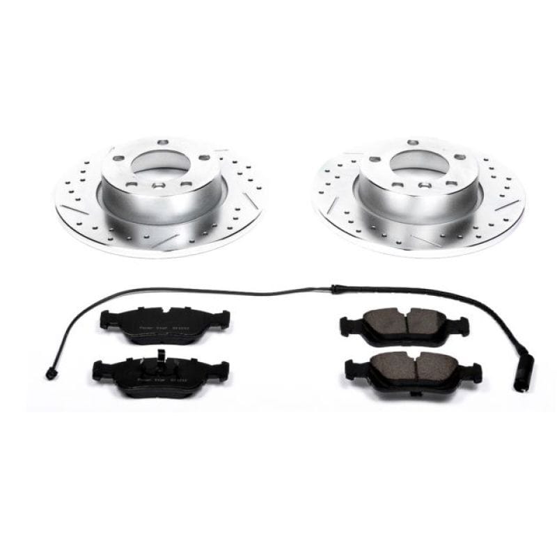 PowerStop — Z23 Daily Driver Carbon-Fiber Ceramic Brake Pad and Drilled & Slotted Rotor Kit