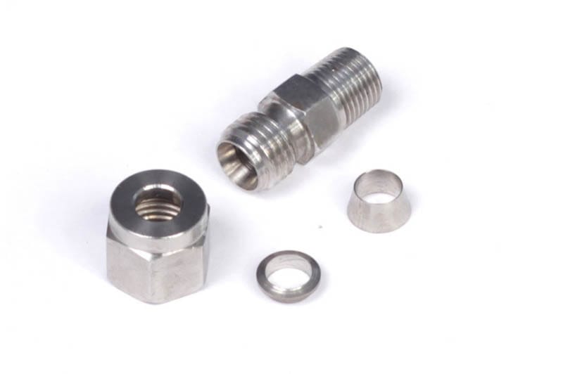 Haltech — 1/4 In. Stainless Compression Fitting Kit - 1/8 In. NPT Thread