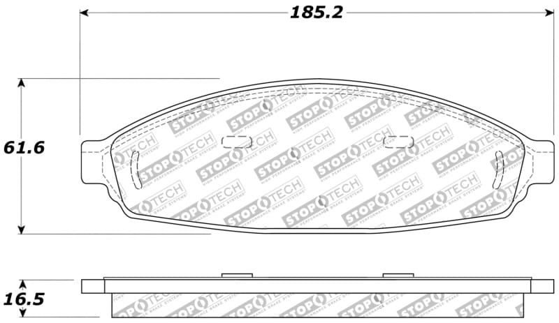 Stoptech — StopTech Sport Brake Pads with Shims and Hardware